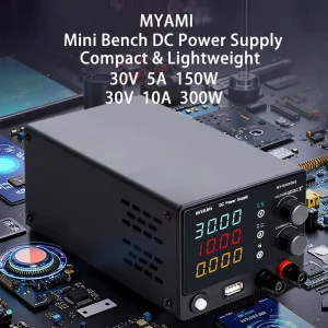 30V 5A 10A 150W 300W Adjustable Mini Bench DC Regulated Power Supply Variable Short Circuit Killer for Mobile Phone Repair