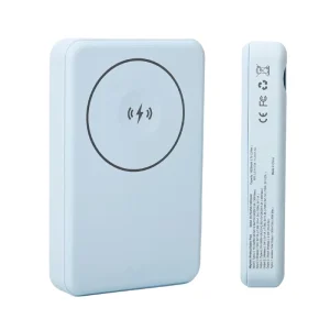 30W 10000mAh Ultra Thin Magnetic Waterproof Wireless Power Bank Holder Aluminum Alloy Mini Portable LED USB C Semi Solid Battery