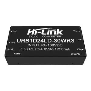 30W 5V/12V/15V/24V Single Output 40-160Vdc URB1D05LD-30WR3 URB1D12LD-30WR3 URB1D24LD-30WR3 DC Power Supply Module