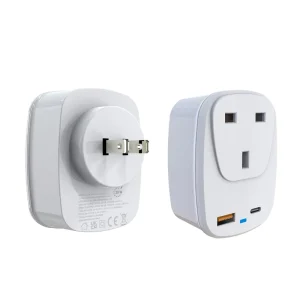 30W JP-UK Travel Adapter with USB Plug, EU/US Global Travel Socket