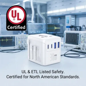 30W PD Universal Converter Plug Charger Factory Direct UK US EU AU All in One USB Type C Mini Travel Adapter for Laptops Tablets