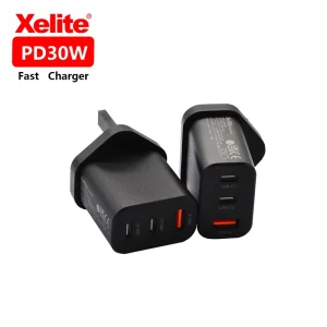 30W Phone Charger US EU UK Plug PD USB-C Power Adapter