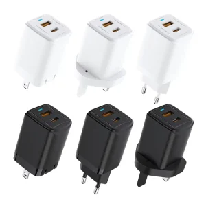 30W USB Charger PD Fast Charging Charger 2 Ports Type C Mobile Phone Wall Quick Charger PD Adapter for Xiaomi iPhone