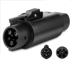 32A 7KW IEC 62196 Type 2 to Type 1 EV Charging Adapter SAE J1772 Fast EV Car Charging Adapter With Anti theft Lock
