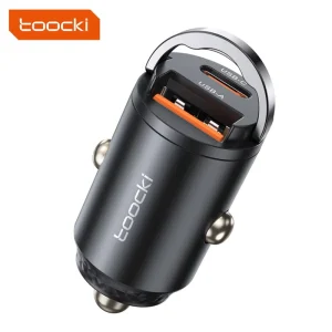 33W Dual-Port USB-A USB-C Aluminum Alloy Car Charger