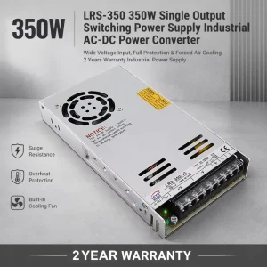 350W Switching Power Supply AC to DC 12V 24V 48V Ultra Thin LED Driver for Industrial Equipment