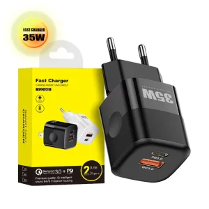 35W 5V 9V 12V Mini QC3.0 USB-C PD GaN Power Adapter Type-C Fast Charger 15 16 17