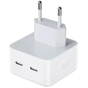 35W Foldable USB-C Wall Charger Cube with Dual USB-C PD Ports for Phone 13 14 15 16 Pro Max
