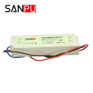 35W Plastic IP67 Waterproof Outdoor Single-Output 12V/24V AC-DC Switching Power Supply