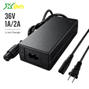 36V Lithium ion Battery Charger for Electric Scooter Drift Car Smart Power Adapter with LED Indicator CE FCC Certified