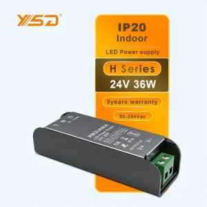 36W LED Power Supply Ultrafine DC 12V 24V LED Driver Switching Power Supply H Series Indoor for LED Lighting LED Driver