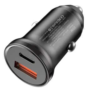 38W 45W USB C Electric Car Charger QC4.0 QC3.0 PD Fast Charging Mobile Phone Charger With Retractable Cable
