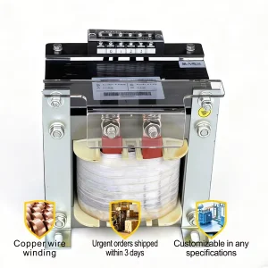 3kVA Single Phase Control Transformer 220V to 36V for Industrial Heating Pure Copper Winding CE ISO