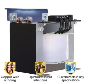 3kVA Single Phase Control Transformer 380V to 36V Coreless Dry-Type 0.98 Efficiency Copper Custom Capacity CE ISO