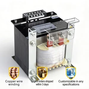 3kVA Single Phase Control Transformer 380V to 36V Dry-Type 0.98 Efficiency Copper Winding Custom Capacity CE ISO