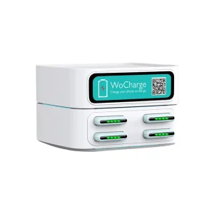 4-24 Slot Powerbank Charging Station for Cafe Bar Custom Logo Kiosk Vending Machine 50W/65W/10W Output Holder Factory Rental