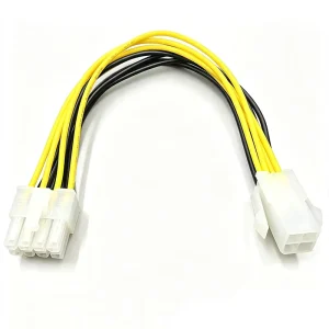 4 Pin to 8 Pin CPU Power Adapter Cable 20cm EPS Converter for Desktop PC Motherboard