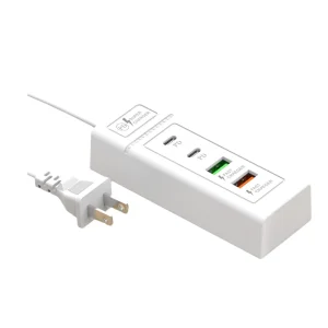 4-Port USB-C Wall Charger, Fast Charging, EU/US/UK Plug