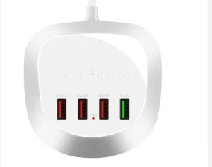 4-Port USB QC Travel Charger Fast Charging 18W Power Adapter
