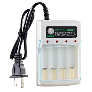 4 Slot AA Battery Charger Nickel Hydrogen Independent Voltage Limit Protection 5W Red Light Desktop Use