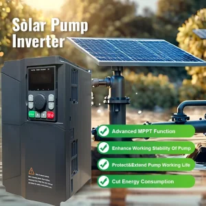 4.0-7.5KW Solar Inverter 380V DC/AC Drive 3Phase Off-grid VFD Motor Vector MPPT V/F Control for Pump
