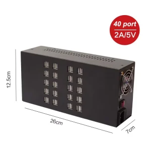 40/50 Ports USB Charger 5V 2.4A USB Power Station Multifunction USB Fast Phone Charger Adapter