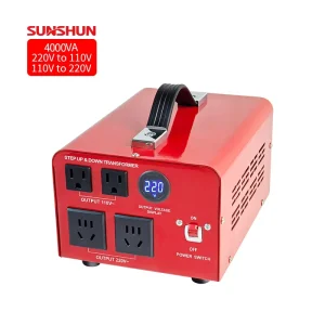 4000W Single-Phase Aluminum Voltage Converter Transformer CE for Dry-type Home Use Step Up/Down Bidirectional 110V/220V/240V