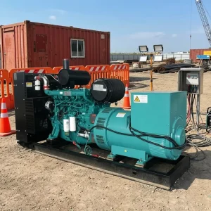 400KW 500KVA 3 Phase Open Frame Diesel Generator Set Stable Voltage Support Mining Power Supply