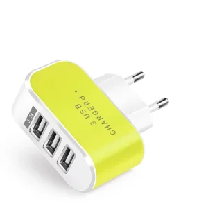 40W 3-Port PD USB Charger Adapter with LED Light