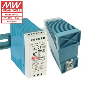 40W DIN Rail Mount Power Supply MDR 40 12 DC 12V 3.33A 85-264VAC Input Single Output Industrial Automation 85%