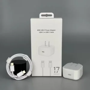 40W USB-C Fast Charger Adapter for Phone Models 17, 16, 15
