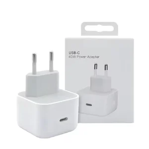 40W USB-C PD 3.0 Fast Charger with Cable Set Fireproof Wall Adapter for 17 16 15 14 13 Pro Max & Laptop