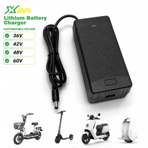 42V 2A Li-ion Battery Charger for Electric Scooter E-bike 36V Lithium Battery DC 5.5×2.1mm Jack Smart Charging Factory Price