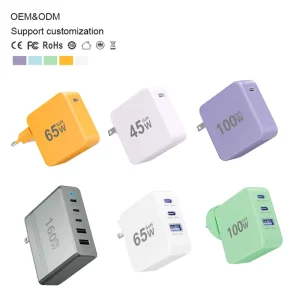 45W/65W/100W/160W Fast Wall Charger, All-in-One USB-C PD GaN Charger for PCs, Phones, and Laptops