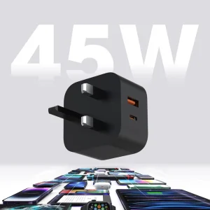 45W Fast Charger with USB AVS Protocol Compliant for iPhone 17 Series