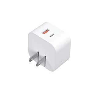 45W GaN Charger USB C Dual Port 1A1C Wall Adapter PD3.0 QC Fast Charging for iPhone Samsung Laptop US Plug OEM