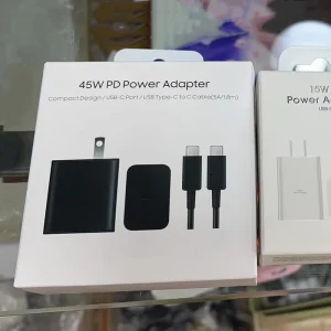 45W US EU Type-C Adapter Super Fast Charging PD USB-C Power Adapter Set 5A Cable Charger for Samsung T4510