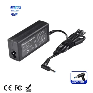 45W Universal Laptop Charger Adapter 19.5V 2.31A 4.5*3.0MM PC Material AC Power Supply for HP
