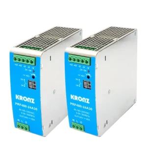 480W Mini DIN Rail Power Supply 24V 20A AC DC Configurable Input Industrial Switching Power Supply