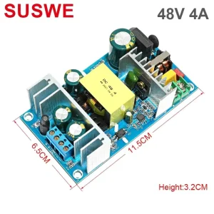 48V 4A 192W Switching Power Supply Board AC-DC 100-240V to DC Universal Power Supply Module