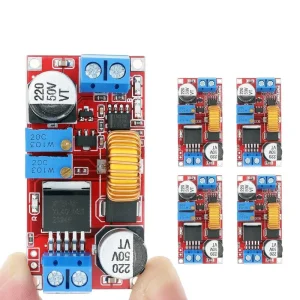 4pcs XL4015 5A DC-DC Power Converter 8-34V to 1.25-32V CC/CV LED Driver Step Down Charging Board Lithium Charger Module
