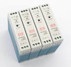 4x DIN Rail Switching Power Supply MDR-20-5 3A