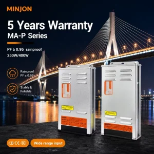 5-Year Warranty High Efficiency PFC Outdoor 250W 24V CE CB Certification AC DC Rainproof Self-cooling Single Switching Power