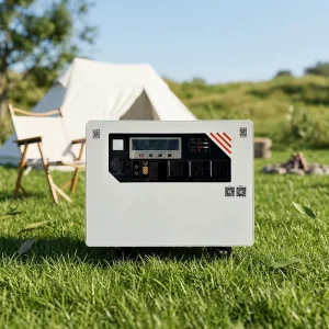 5000W Solar Generator Outdoor Mobile Power Supply with Wheels, Portable Energy Storage System