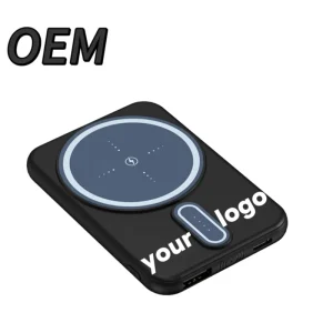 5000mAh Pocket Wireless Magnetic Power Bank Compatible with Most Smartphones Compact Build OEM/ODM Supported