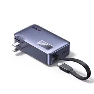 5000mAh Power Bank 20W Portable Charger With Plug 3 in 1 Nitrogen GaAs PD Fast Charge Mobile Power Adapter for Apple