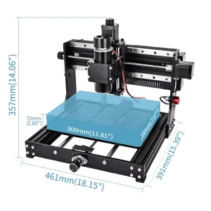 500W Single Spindle 3020 Plus CNC Router GRBL Software High Precision 3 Axis High Rigidity Aluminum Construction Wood