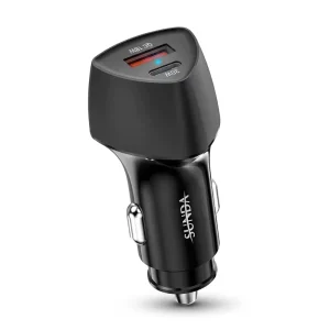 51W Dual Port Car Charger QC 3.0 USB a PD30W Type C Fast Car Ohone Charger Multi Protocol Car Charger Adapter for Mobile Phone