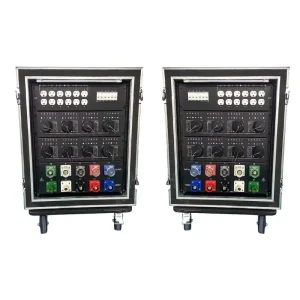 53 Channels 400 Amp 220v Camlock In Out 19 Pin Socapex Distro 3 Phase Electrical Power Distribution Equipment Power Distribution