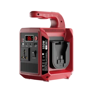 550W Pure Sine Wave Power Inverter 110-240V for 18V Lithium Battery Home Emergency Job Travel Battery Not Included